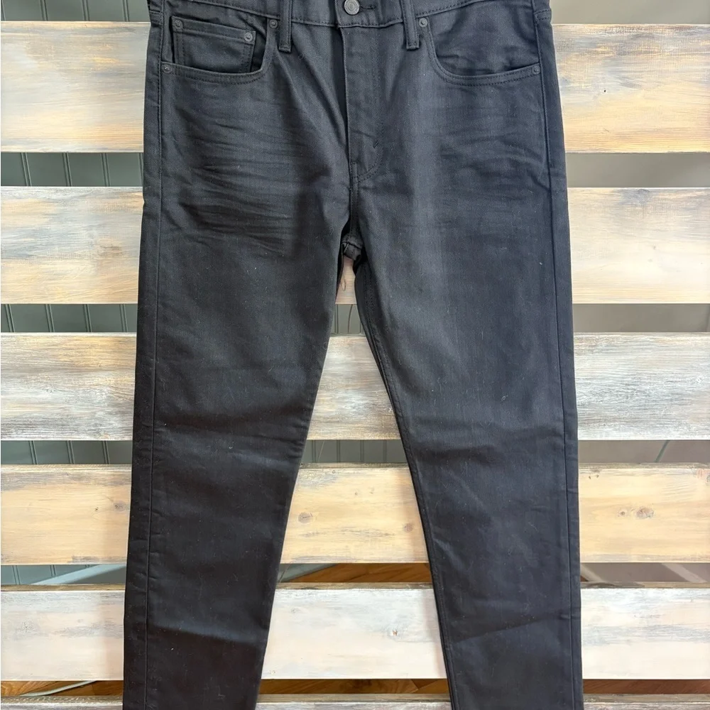 Levi's Solid Black 502 Denim Jeans Size W 32 L 34